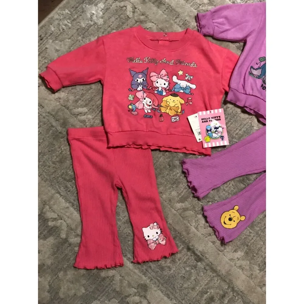 3-6 Months Poo and Hello Kitty Set Bundle